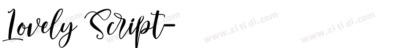 Lovely Script字体转换 Lovely Script字体转换